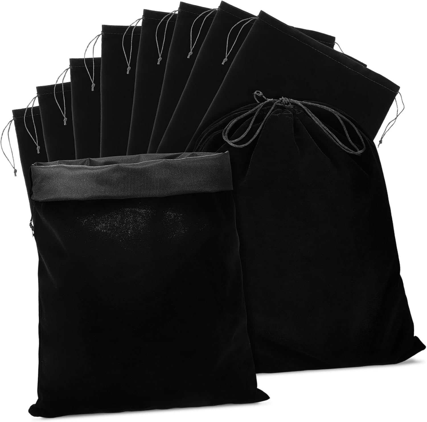 OFFSCH 10Pcs Large Capacity Drawstring Pouches Multi Purpose present Storage Bags for Jewelry Candy and Sundries Safe Flannelette Material for Parties and Events