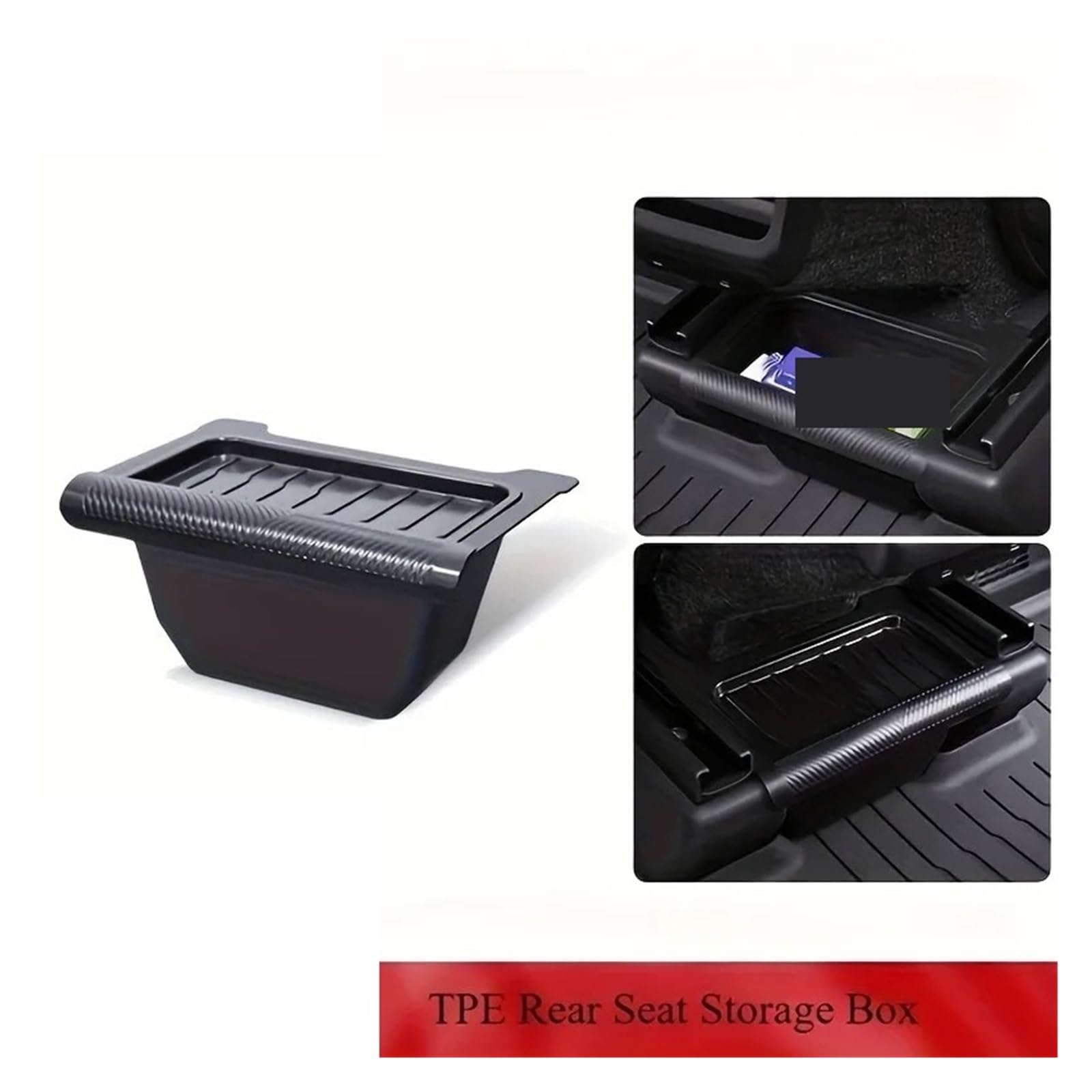 Auto Mülleimer Für Tesla Für Modell Für Y Juniper 2025 Hinten Sitz Organizer Lagerung Box Konsole Bin Zurück Mülleimer Müll Halter Mini Autos Mülleimers