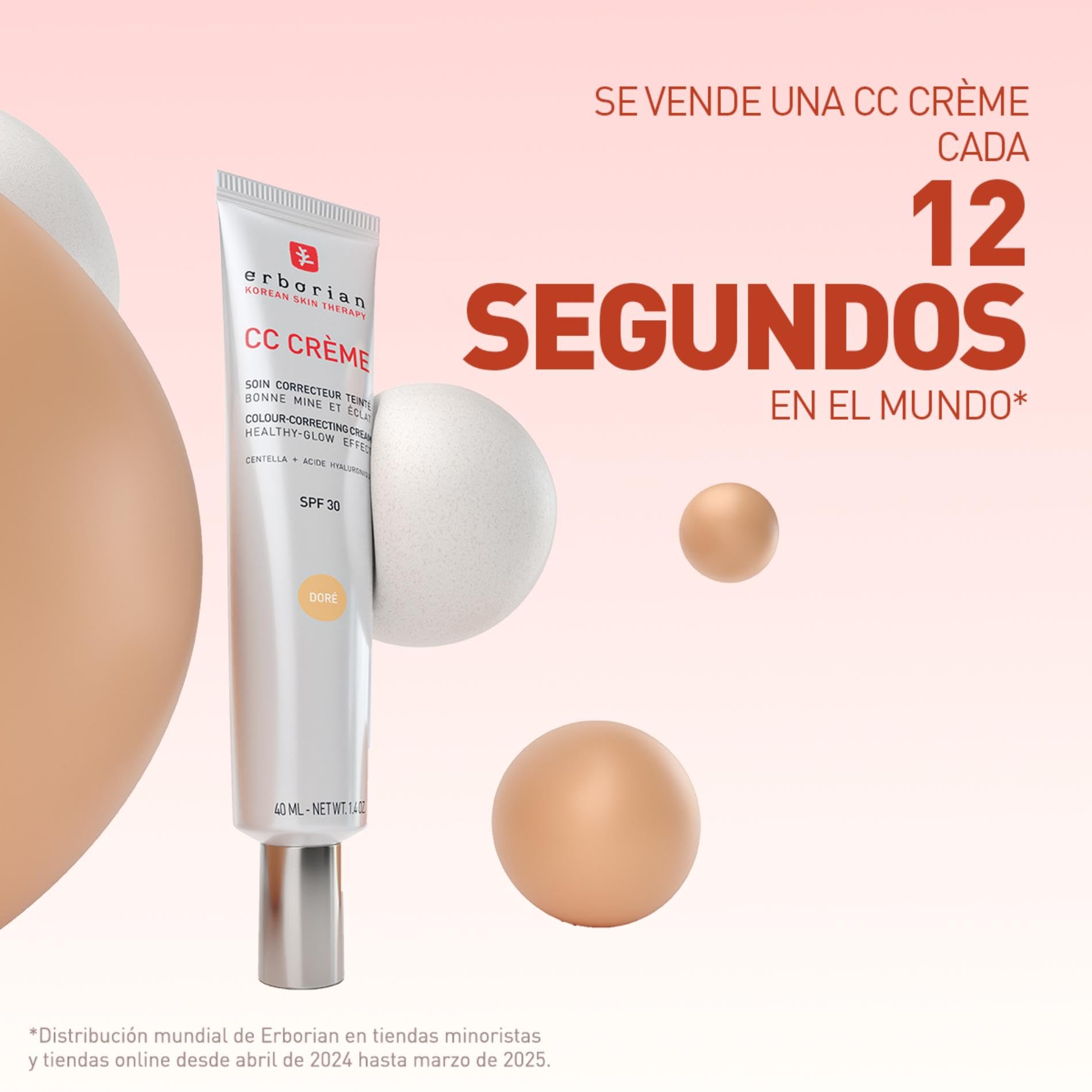 Erborian - CC Crème con Centella Asiática - Crema Facial Iluminadora de Alta Definición y Maquillaje - Protección Solar SPF 30 - Cosmética Coreana — view 6