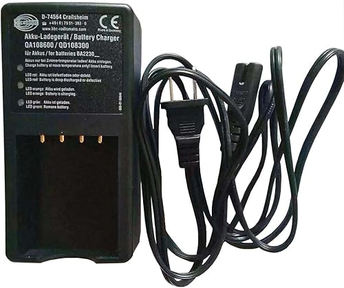Miniatura 3 de 110V-220V Cargador D-74564 QA108600 QD108300 Cargador de batería para HBC BA223030 Cargador de batería