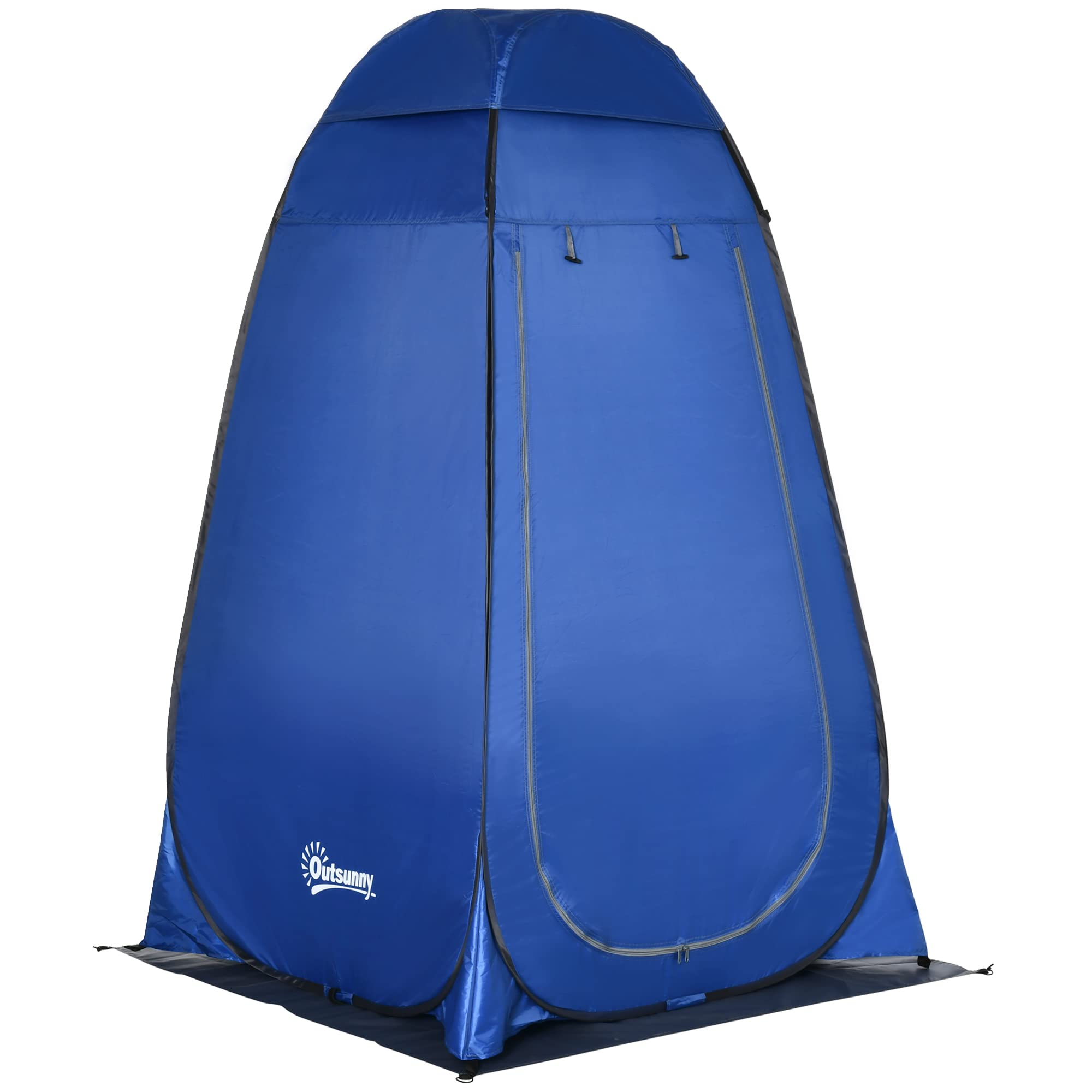 Outsunny Pop up Duschzelt Toilettenzelt Camping Umkleidezelt mit Tragetasche Mobile Outdoor Toilette Umkleidekabine Lagerzelt 126 x 124 x 189 cm