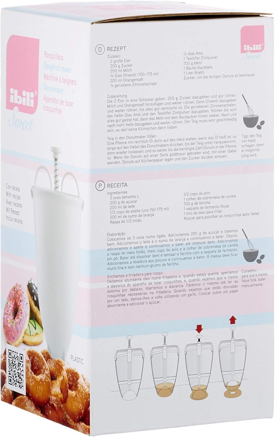 Ibili Donut Maker, White, 23 x 10 x 10 cm