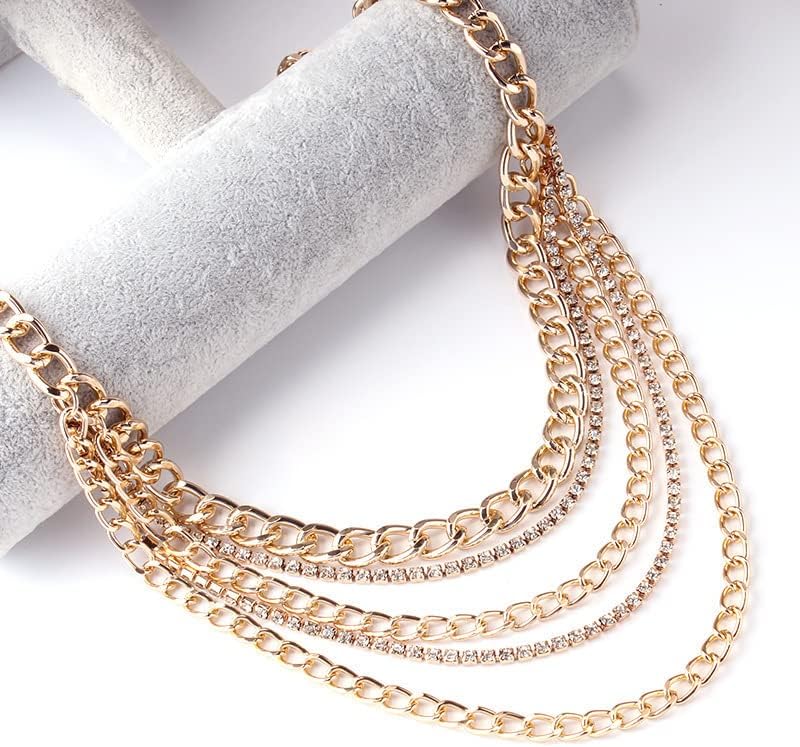 Punk Gothic Pants Chains Gold Chain Set for Women Keychain Rocker Chic Hip Hop Chain Boho Festival Accessory Edgy Y2K Heart - Image 7