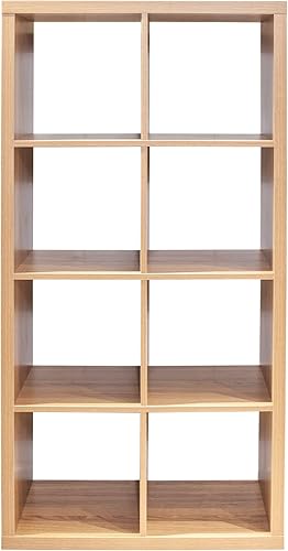 Miniatura 10 de JIEJIEGAO Smart Cube - Organizador de 8 cubos con estantes traseros abiertos, casillero multiusos, estantería de 2 x 4 cubos para el hogar, oficina