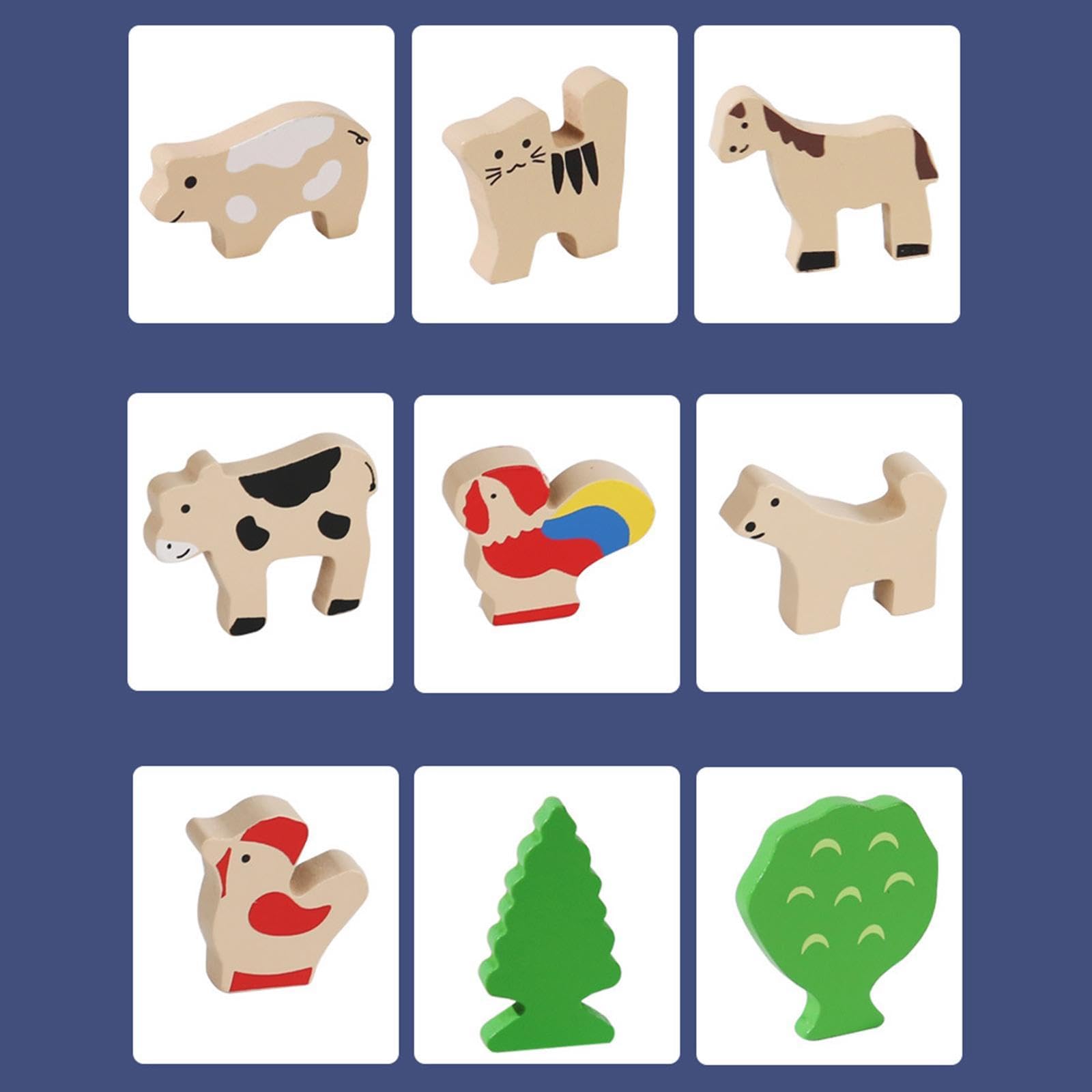 Juguete de Animales de Granja de Granero para Niños, Figuras de Animales, Juguete de Granja
