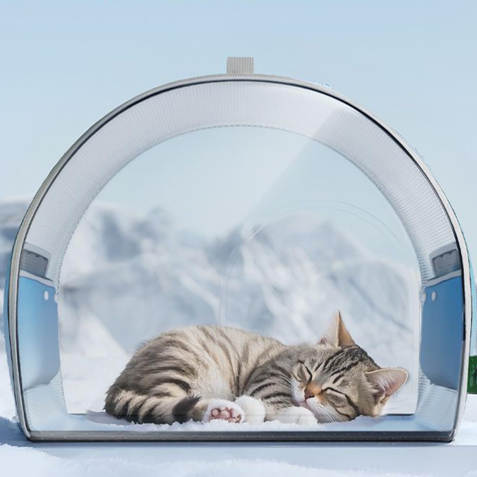 Casa de refrigeración para gatos al aire libre, casa de refrigeración para perros, gatos, refugio de hielo, alta eficiencia, larga duración, frescura inteligente, hogar para mascotas, para parque