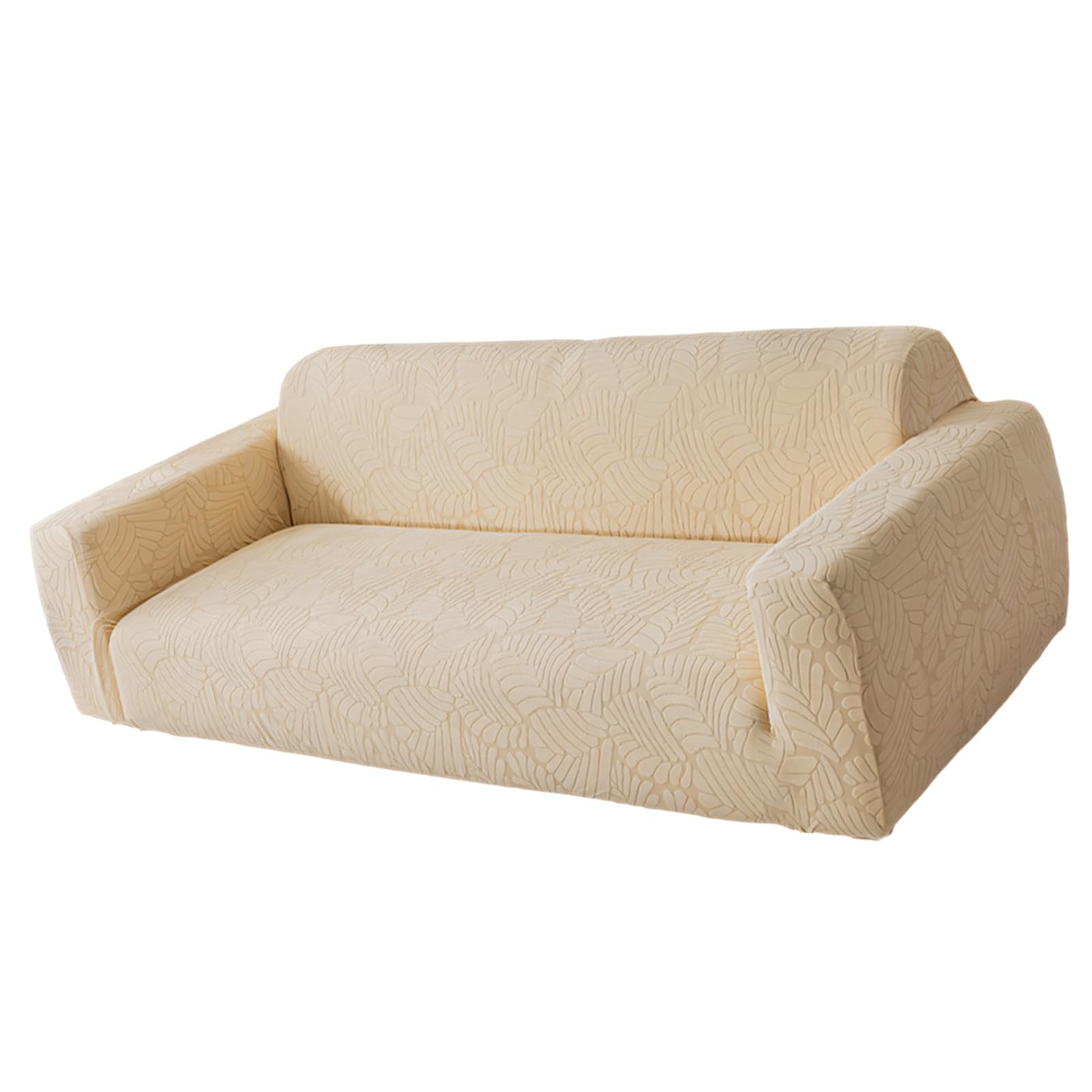 Jazuaiao Sofa Cover Stretchable Slipcover for Double Seat Couch Full Coverage in 4 Stylish Color Full Slipcovers