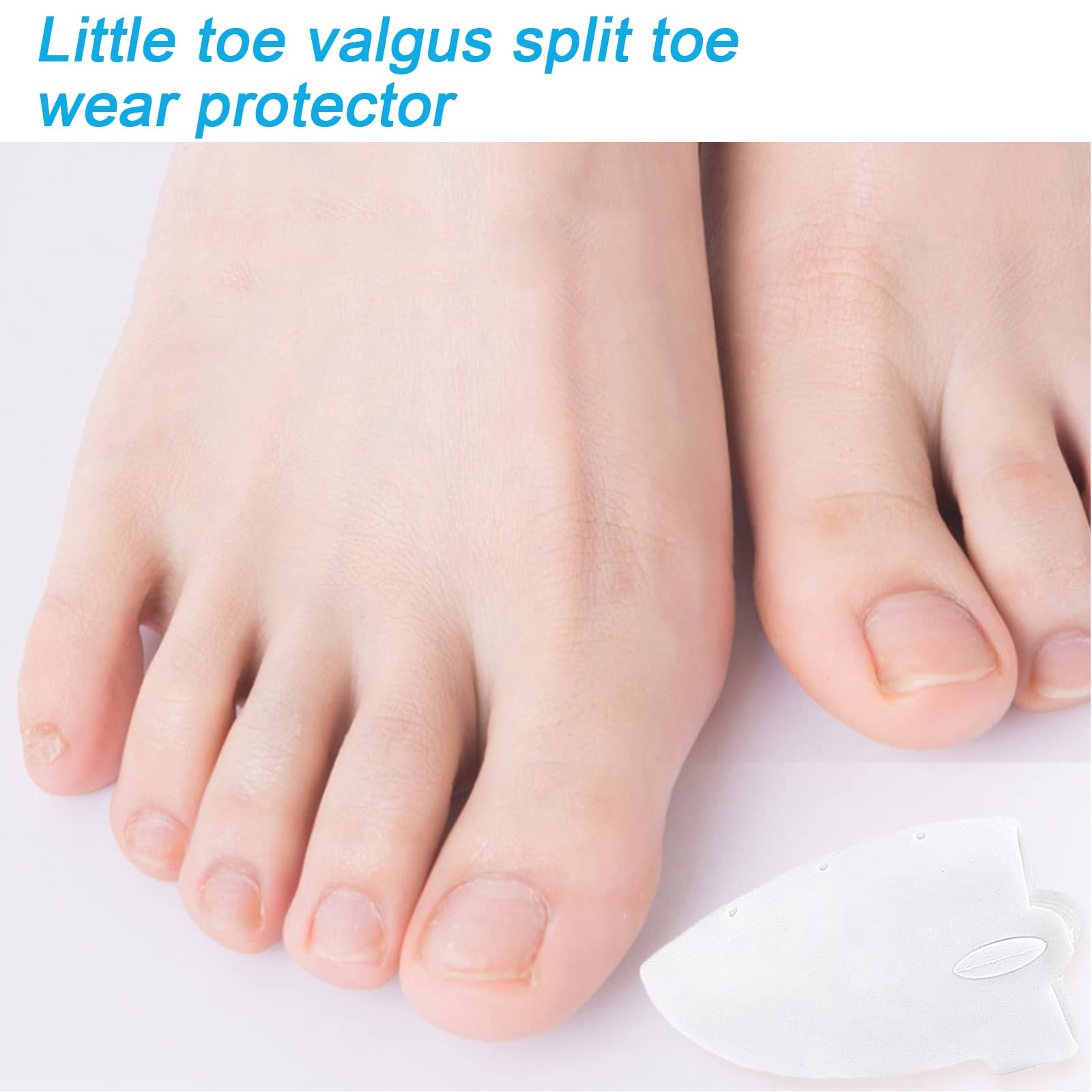 Separatori per Dita Dei Piedi 4 Pezzi Separatori per Dita Del Mignolo in Silicone per Alluce Valgo, Sollievo Dal Dolore in Caso di Dita Dei Piedi, da Indossare Nelle Scarpe per Corsa Camminare e Yoga.