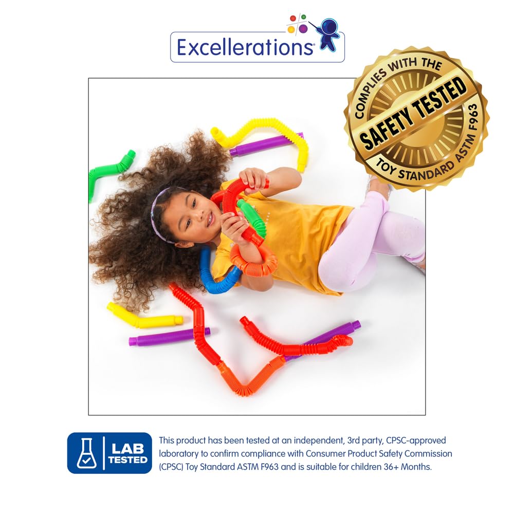 Excellerations Stretchy Pop Tubes - 24 Pieces