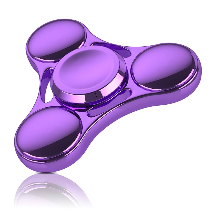 その他 fidget spinner Metallic Fidget Spinner | Purple | Free Shipping