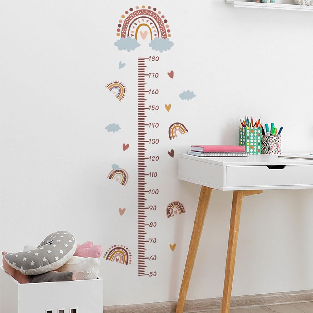 Medidor Niños Pared Vinilos,Tabla de Altura para Niños,Medidor Altura Niños Adhesivos,Tabla de Estatura para Niños,Tabla de Crecimiento Infantil,Gráficos de Crecimiento Altura