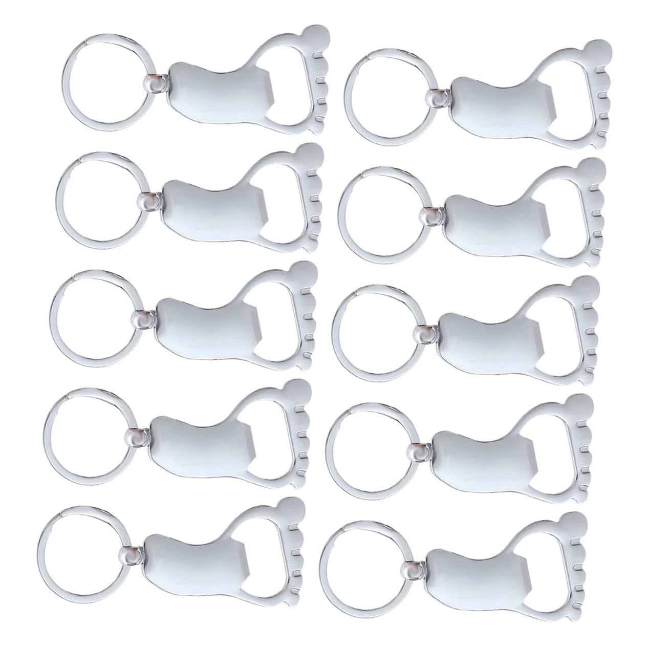 Cabilock 10 Juegos Abrebotellas De Pie Accesorios Tapa Artilugio Condujo Abrel De Cerveza Garrota Birretes Bar Bottle Opener Tripe Suministros Para Acampar Llavero Metal Silver 10 Uds * 10