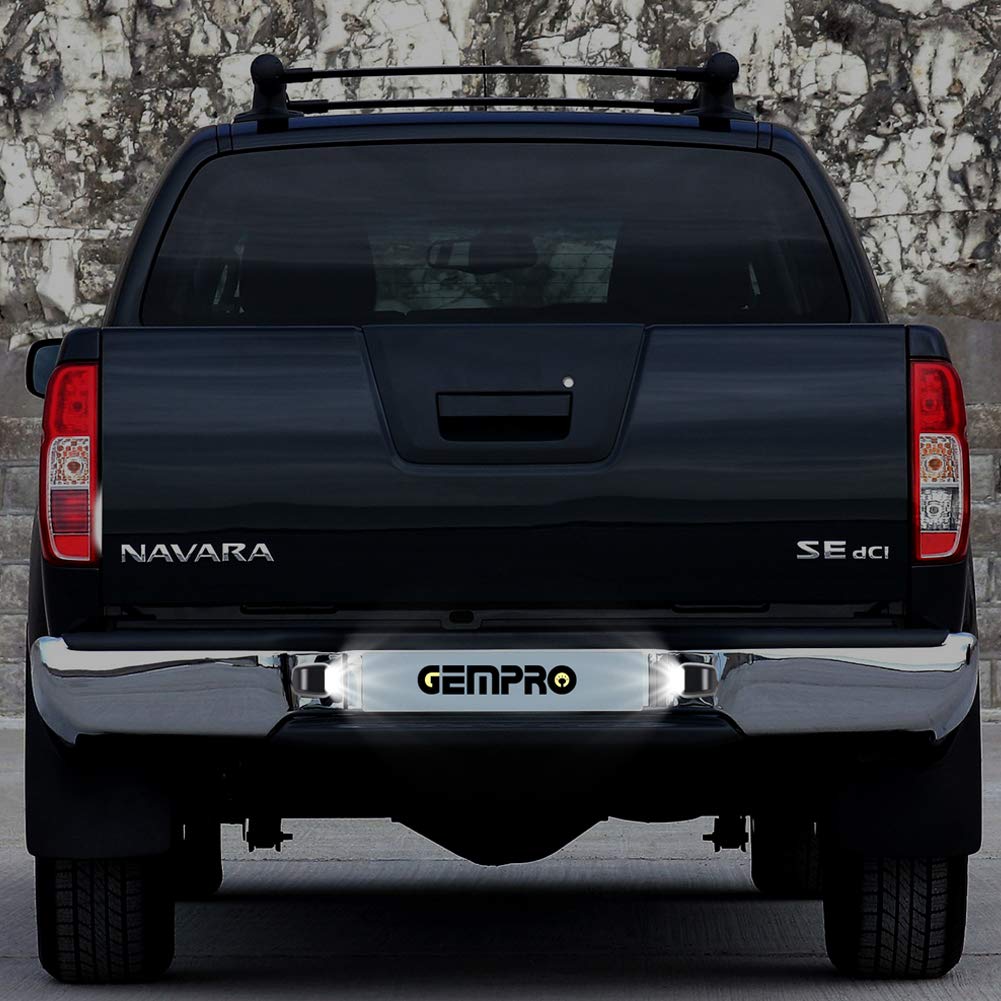 2x Rear Bumper License Plate Lights – Fits Nissan Frontier, Armada, Titan, Xterra, Direct Swap