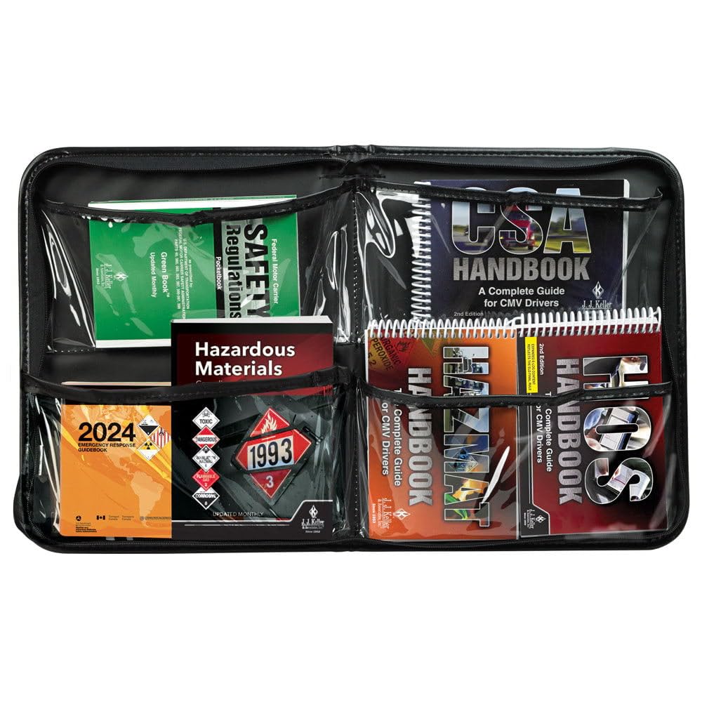 CMV/Hazmat Handbook Kit & Portfolio - Truck Driver Essential Reference Pack Includes CSA, ERG, FMCSR, Hazardous Materials, Hazmat for CMV Drivers, and Hours of Service, J. J. Keller & Associates, Inc.
