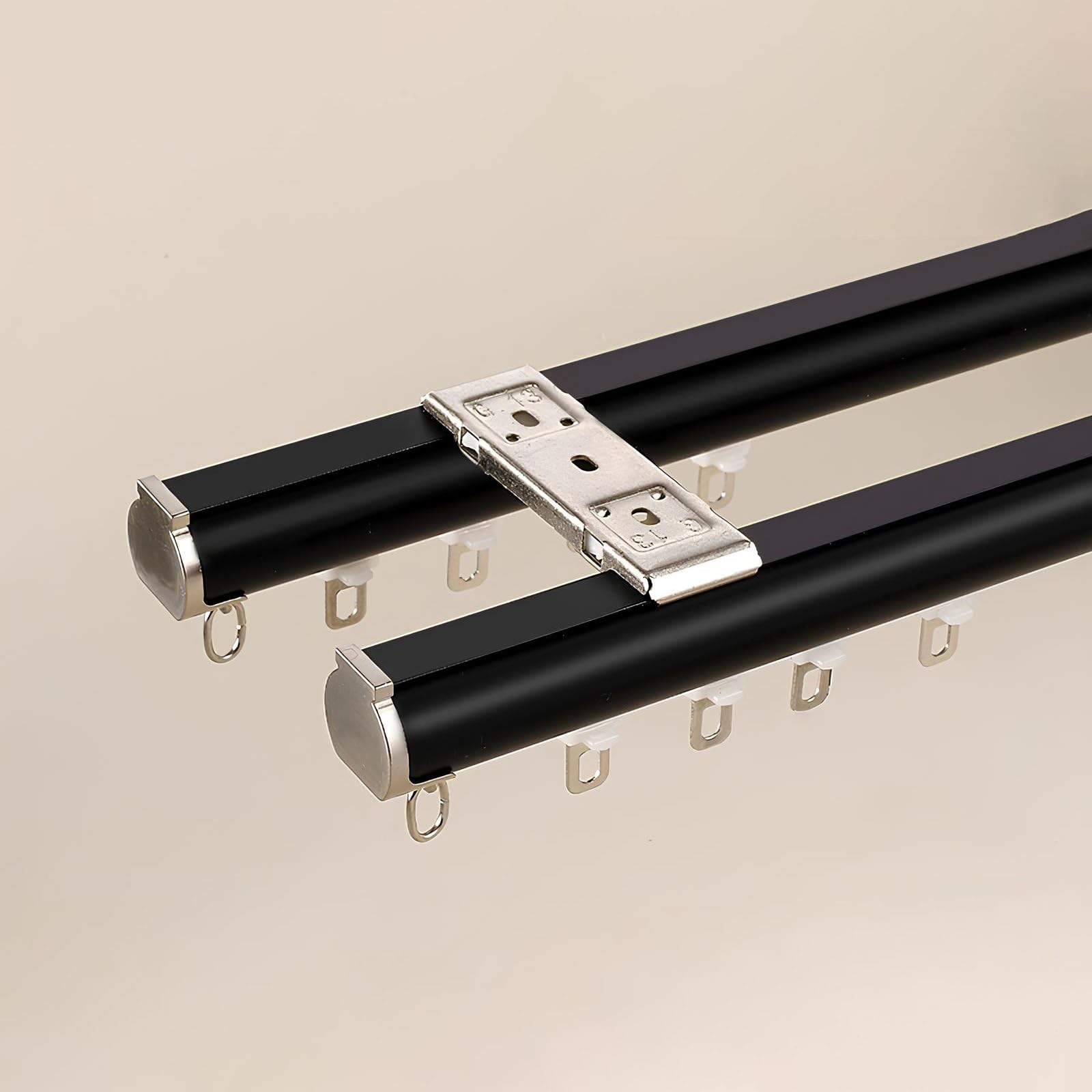 Rail de rideau double de 180 cm idéal pour cloisons de séparation et chambres à coucher