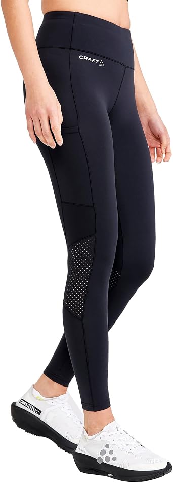 Craft Sportswear Womens ADV Essence Tights 2 | Soft Workout Leggings with Pockets | Great for Running, Yoga, Gym