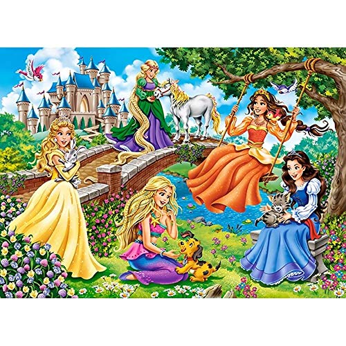 Castorland B-070022 Princesses in Garden Puzzle 70 pièces Multicolore