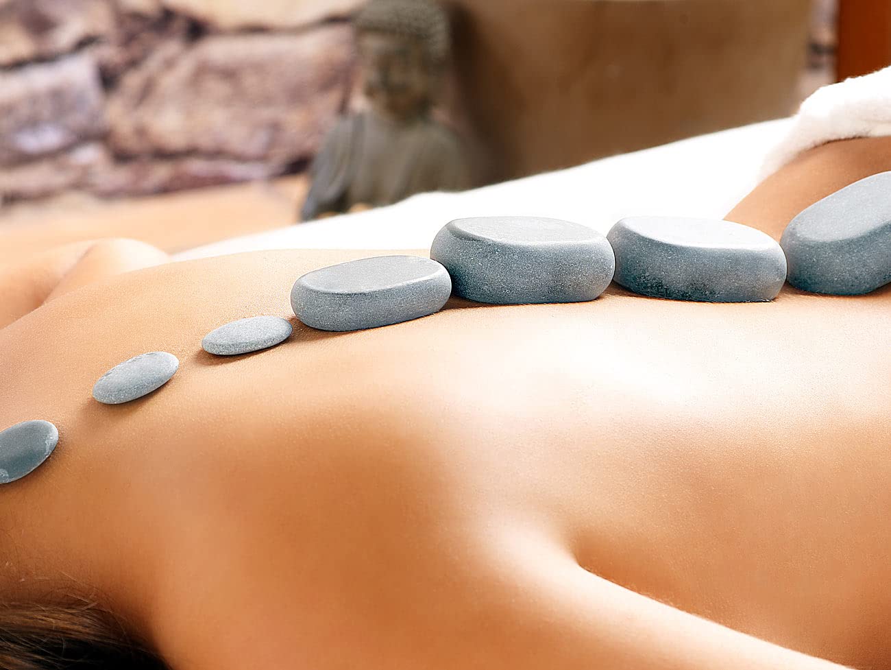 newgen medicals Kit de Massage à 23 Pierres Chaudes