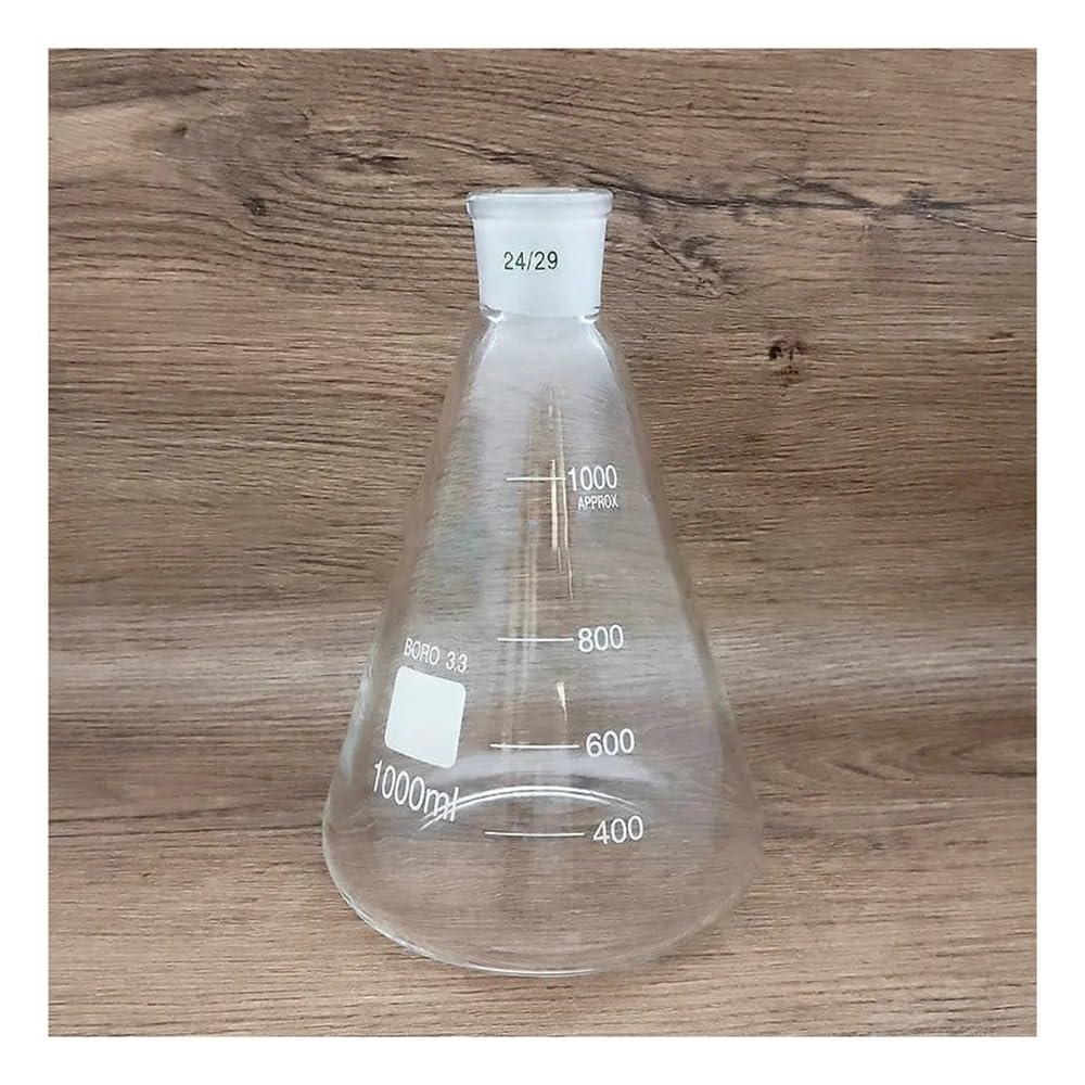 Attrezzature e forniture di laboratorio 1 pallone da laboratorio triangolare in vetro borosilicato alto 25 ml a 2000 con bocca smerigliata 19# 24# 29#