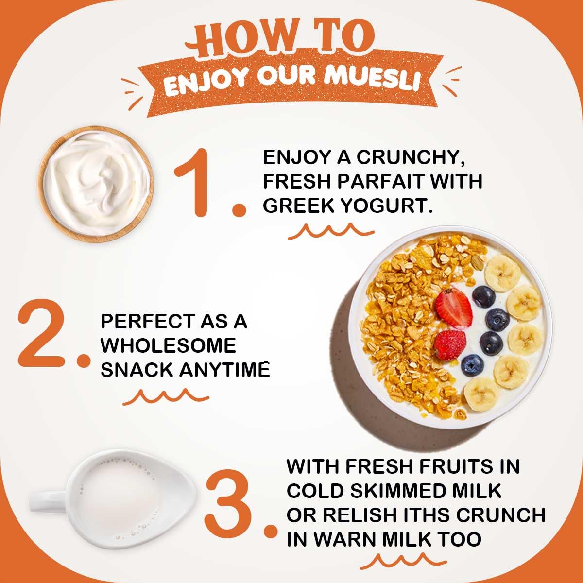 Gaia Crunchy Muesli Fruit and Nut Packed with Fibre, Iron and antioxidants. 1KG