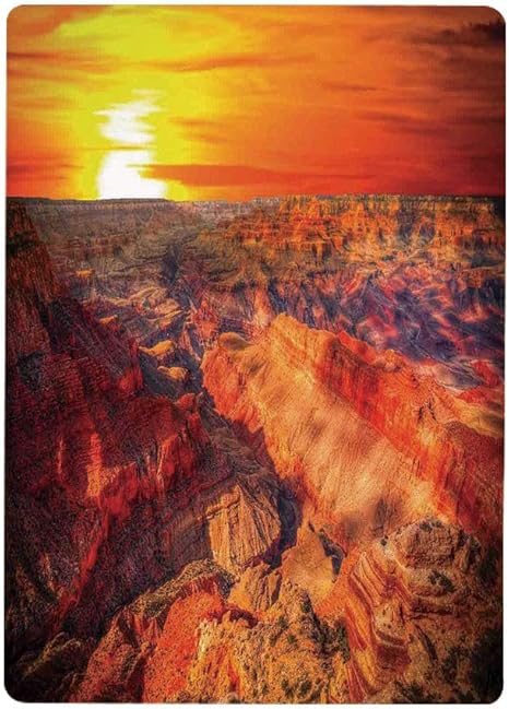 Amazon 3d壁 ビニールの壁 ステッカー 家の装飾 地平線の概要暖かい色の効果で彩られたユニークなグランドキャニオンの写真日没 オレンジ50x80cm 壁紙ポスター ステッカー 壁紙風景画 壁飾り ウォールステッカー オンライン通販