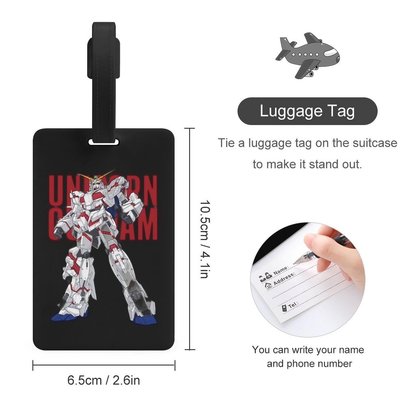 Amazon.co.jp: 荷物タグ ネオ ジオンガンダム ネームタグ TPU 名前タグ