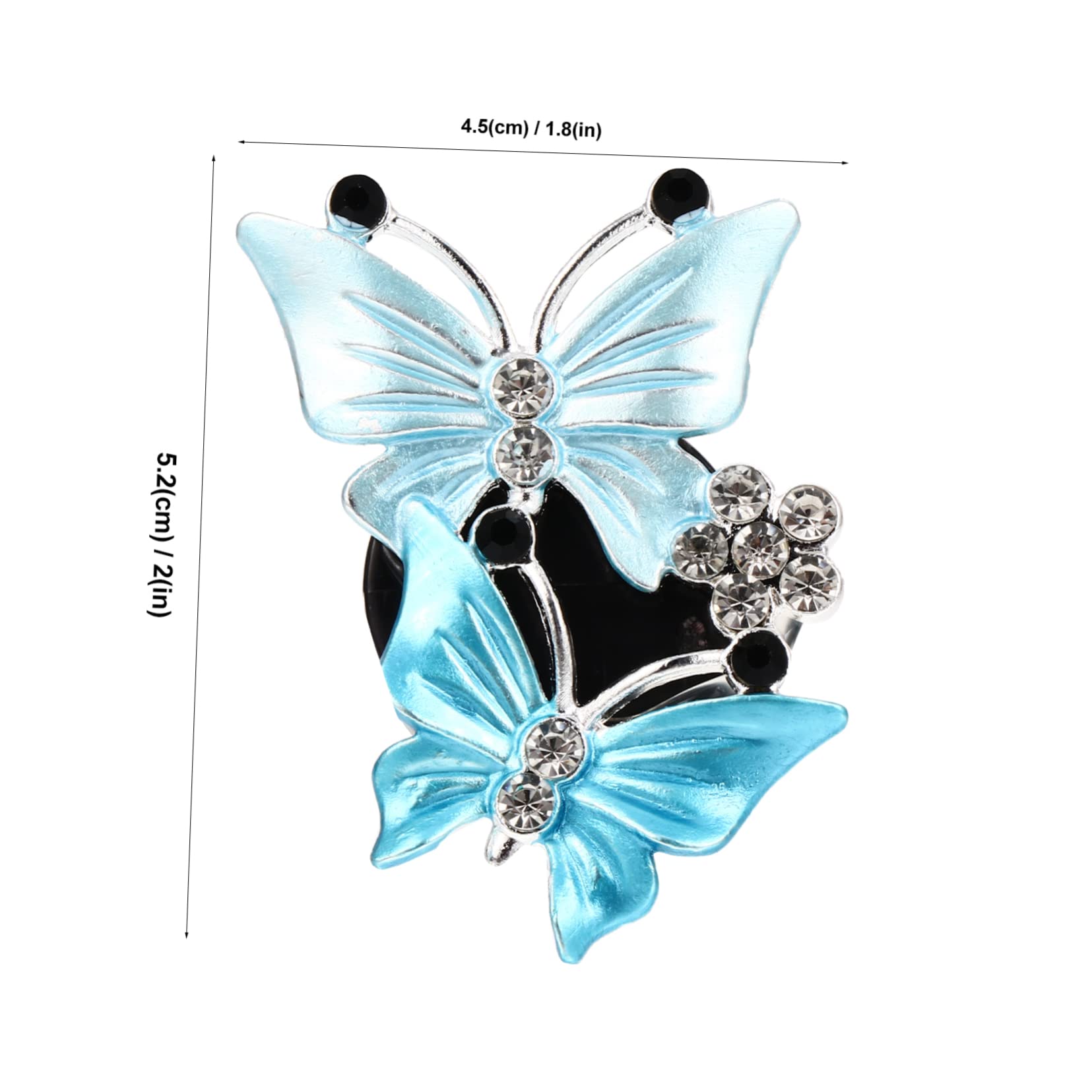VICASKY Set di 3 clip per profumo, per auto, con motivo a farfalla, materiale sicuro, 4 pezzi x 3 pezzi