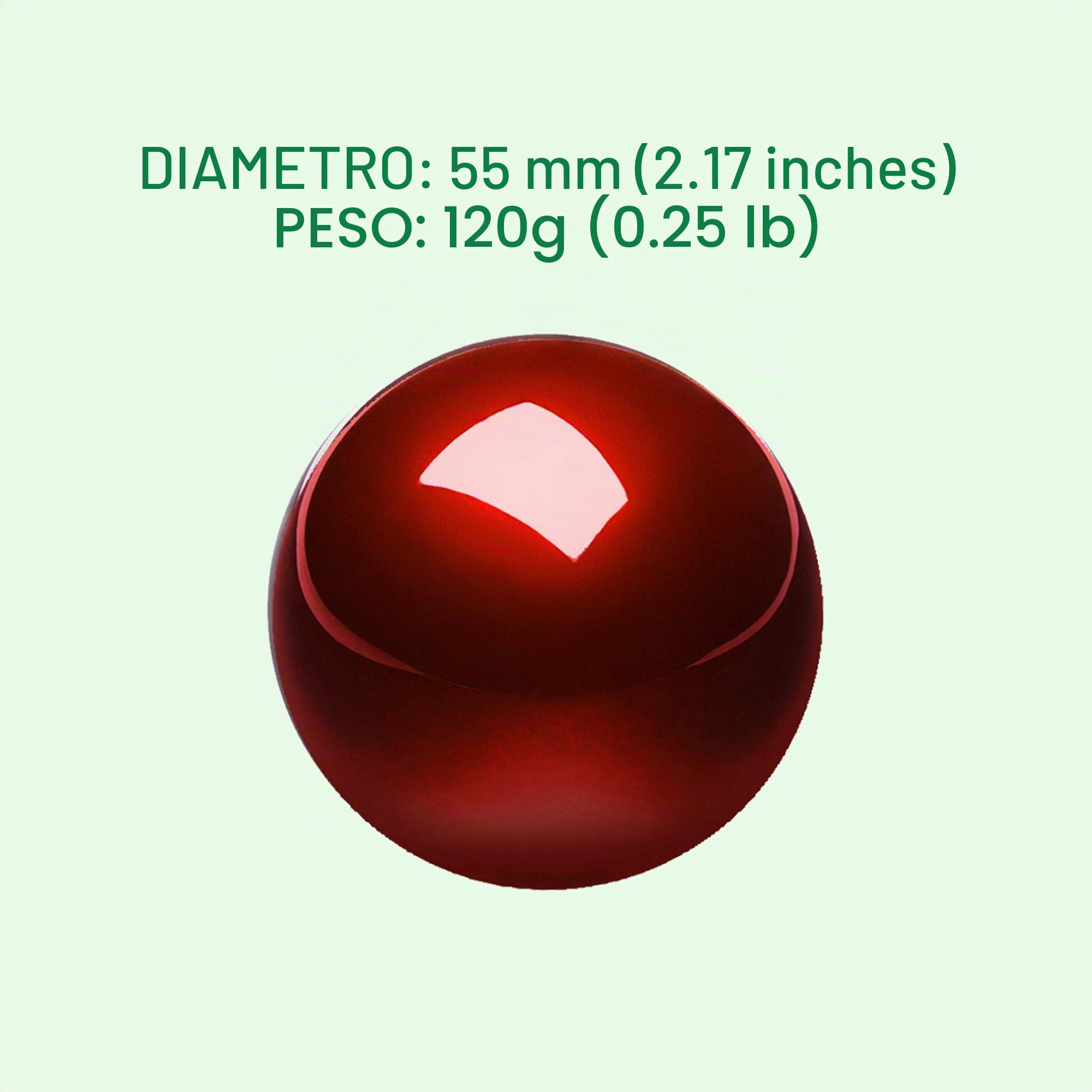 Perixx PERIPRO-304 - Trackball da 55 mm, finitura lucida, compatibile con altri mouse trackball, colore: Rosso