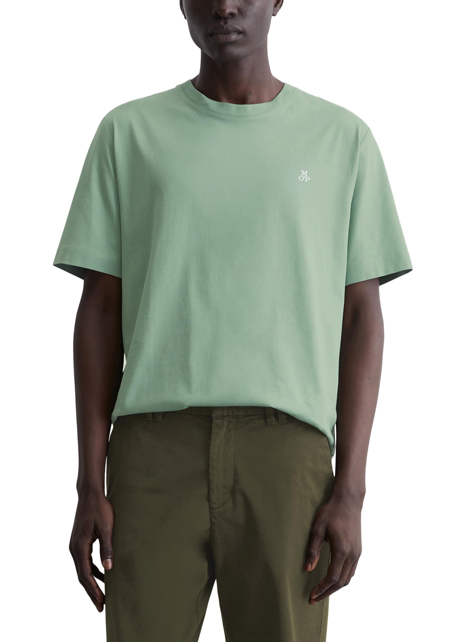 Marc OߴPolo Men's Basic Organic Cotton T-shirt, Green (Luscious Moss), XS
