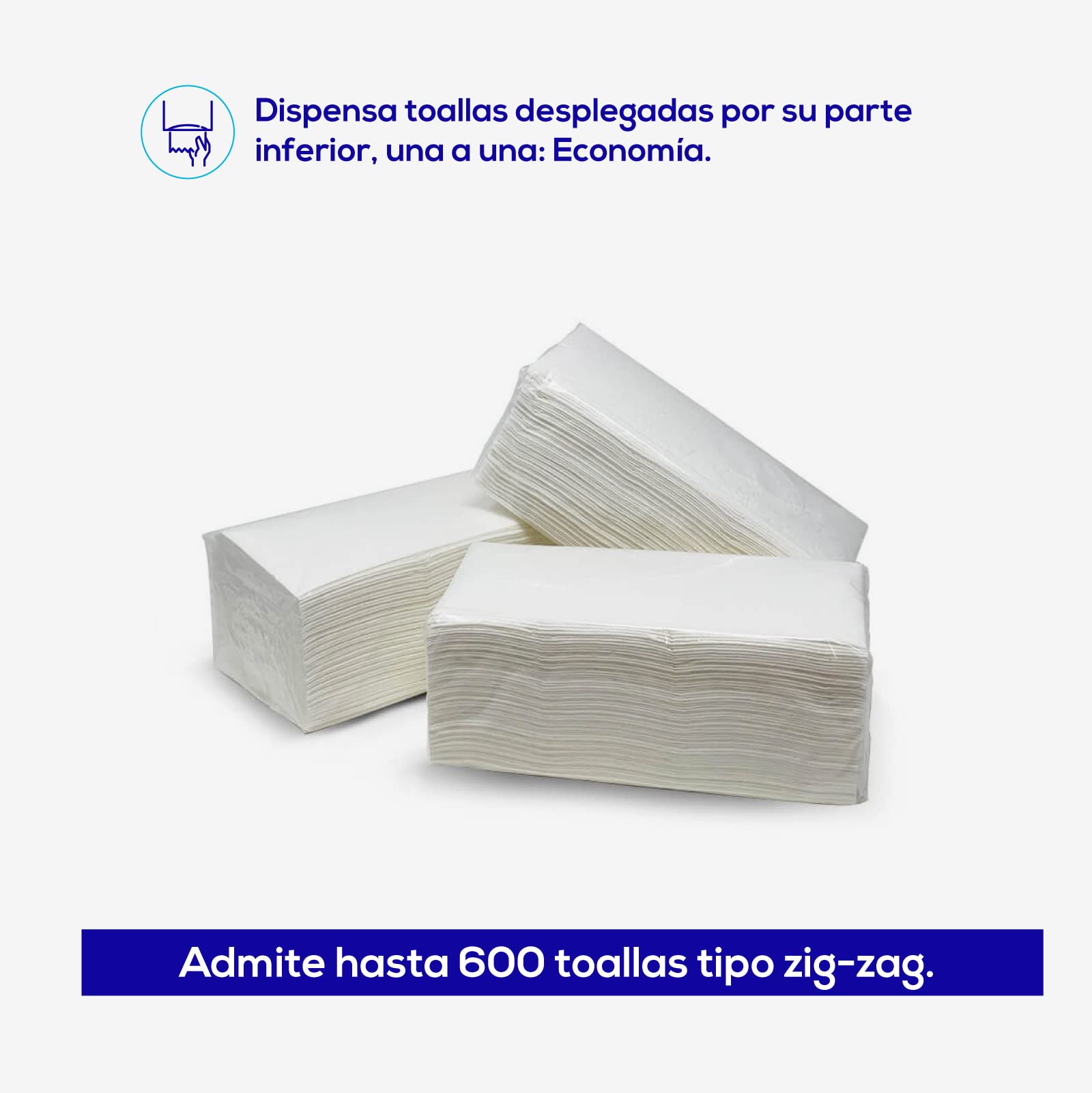 Jofel - Distributore di asciugamani, distributore di asciugamani per il viso, fino a 600 asciugamani a zig zag, antivandalo, acciaio inox di alta qualità, Classic AH12200