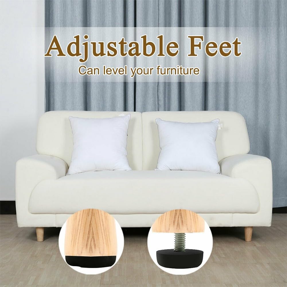 Zoegneer 20Pcs livellamento piede vite su piedi regolabili piedi piedi regolabili tavolo e sedia piedi metallo e plastica M6
