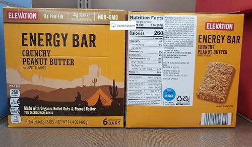 Miniatura 2 de Elevation Energy Bar Crunchy Peanut Butter 14.4oz 14.39 oz (2 cajas)