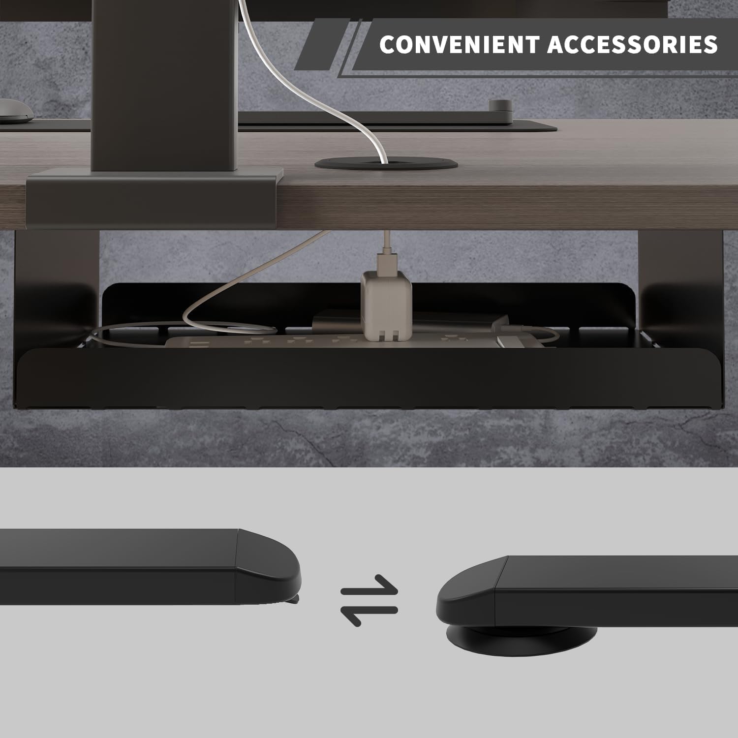 JUMMICO Höhenverstellbarer Schreibtisch 200 x 80 cm mit Kabelwanne, Höhenverstellbar Elektrisch Stehpult mit USB-Buchse, Computertisch, Ergonomischer Steh-Sitz Tisch, Bürotisch, Vintage-Braun