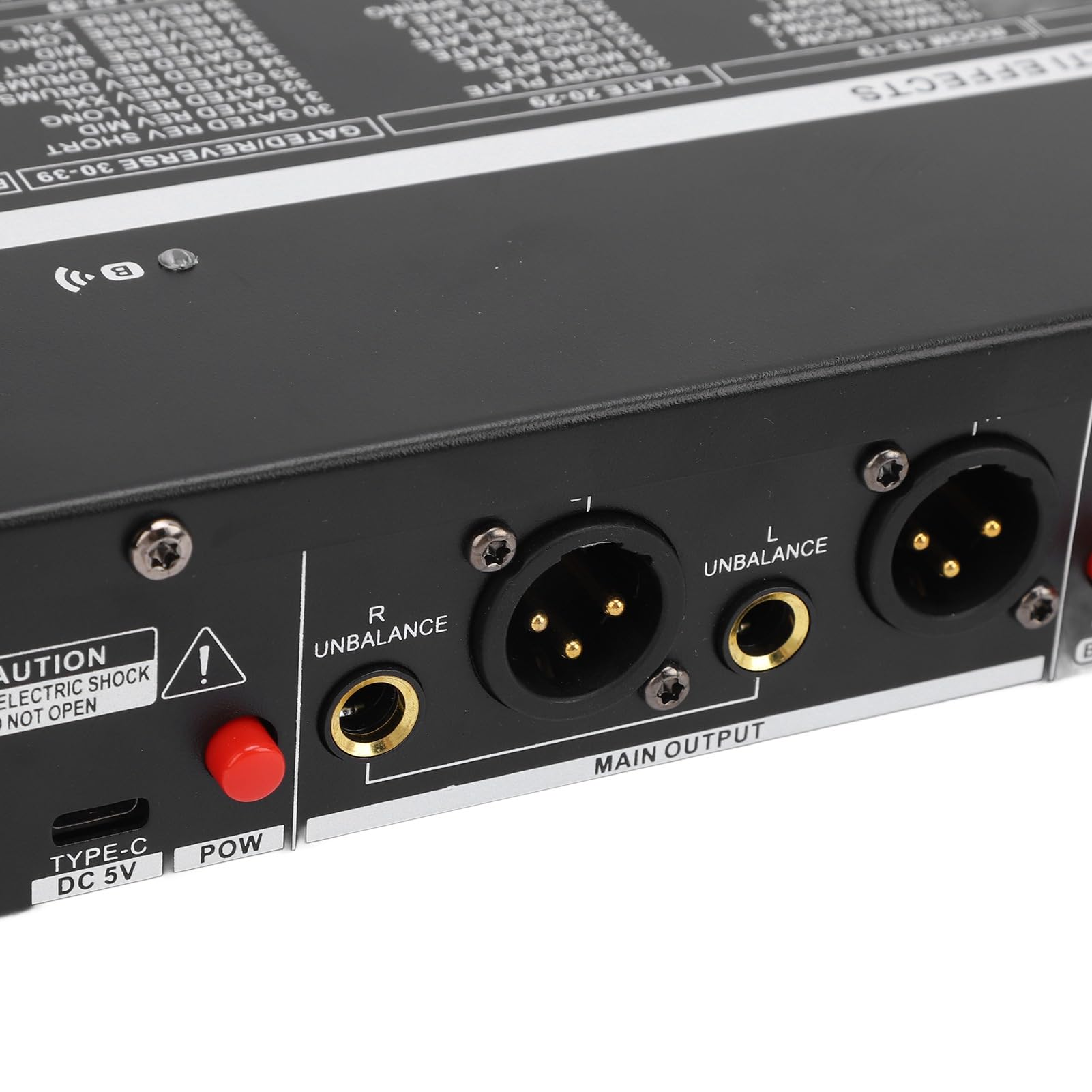 Naroote Procesador de Efecto de Sonido Digital, Mezclador Digital de 100-240V Wireless Mixer Fácil de Usar para la Presentación Comercial (Enchufe de la UE)