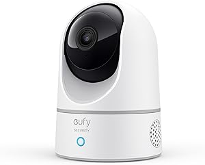 Anker Eufy IndoorCam 2K Pan & Tilt（見守りカメラ)【屋内カメラ/ネットワークカメラ/ベビーモニター/ペット見守り/音声アシスタント/ナイトビジョン/モーショントラッキング/全周囲監視】