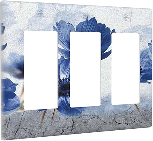 Miniatura 548 de Vista de ventana, isla tropical, playa, palmeras, cielo soleado, cubierta de interruptor de luz de palanca individual, placa decorativa de pared