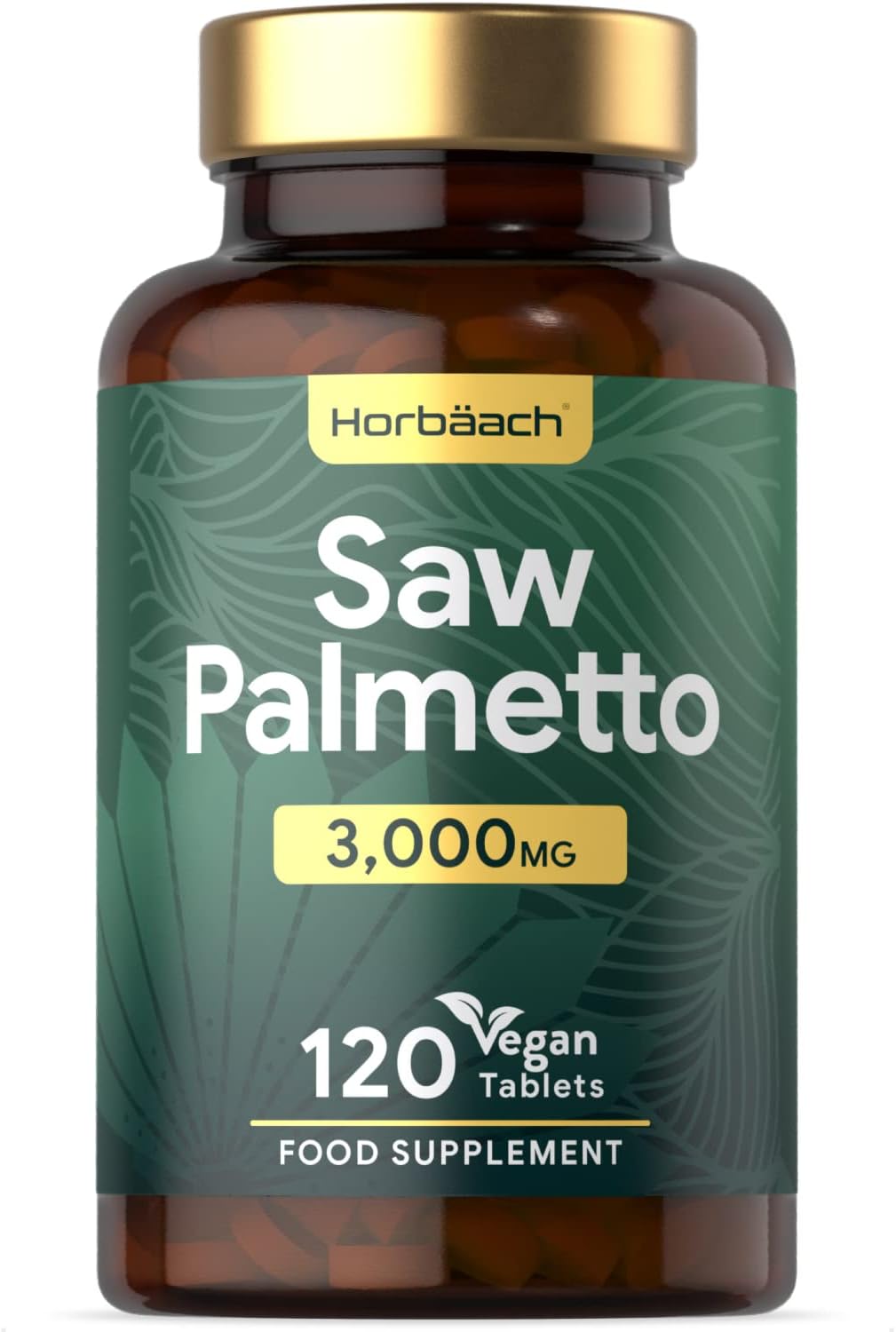 Saw Palmetto 3000mg 120 Vegan Tablets Saw Palmetto Berry Extract
