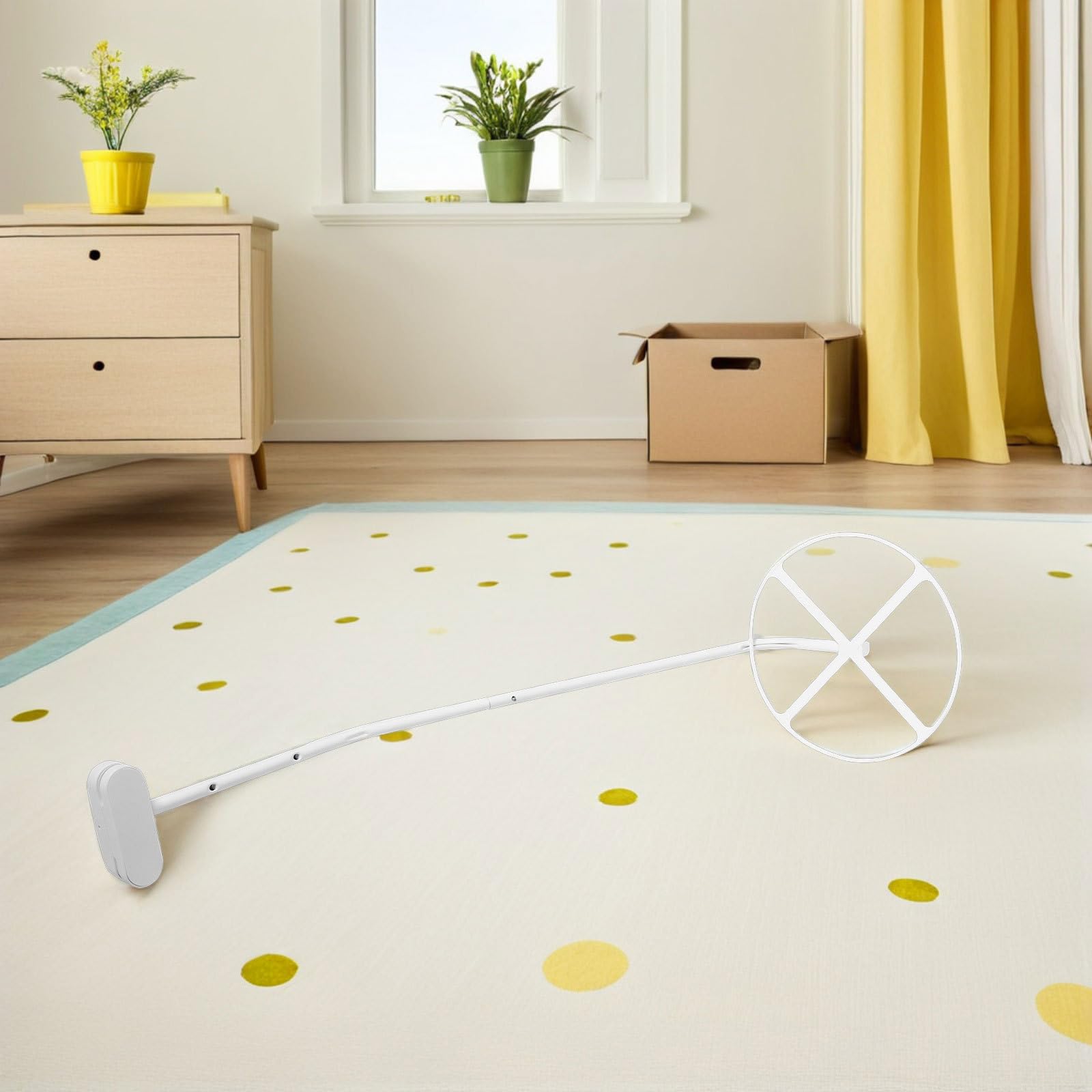 SUPVOX Supporto per zanzariera da 2 pezzi per culla - Supporto per baldacchino con clip, per rete da letto, struttura in metallo per baldacchino per cameretta dei bambini