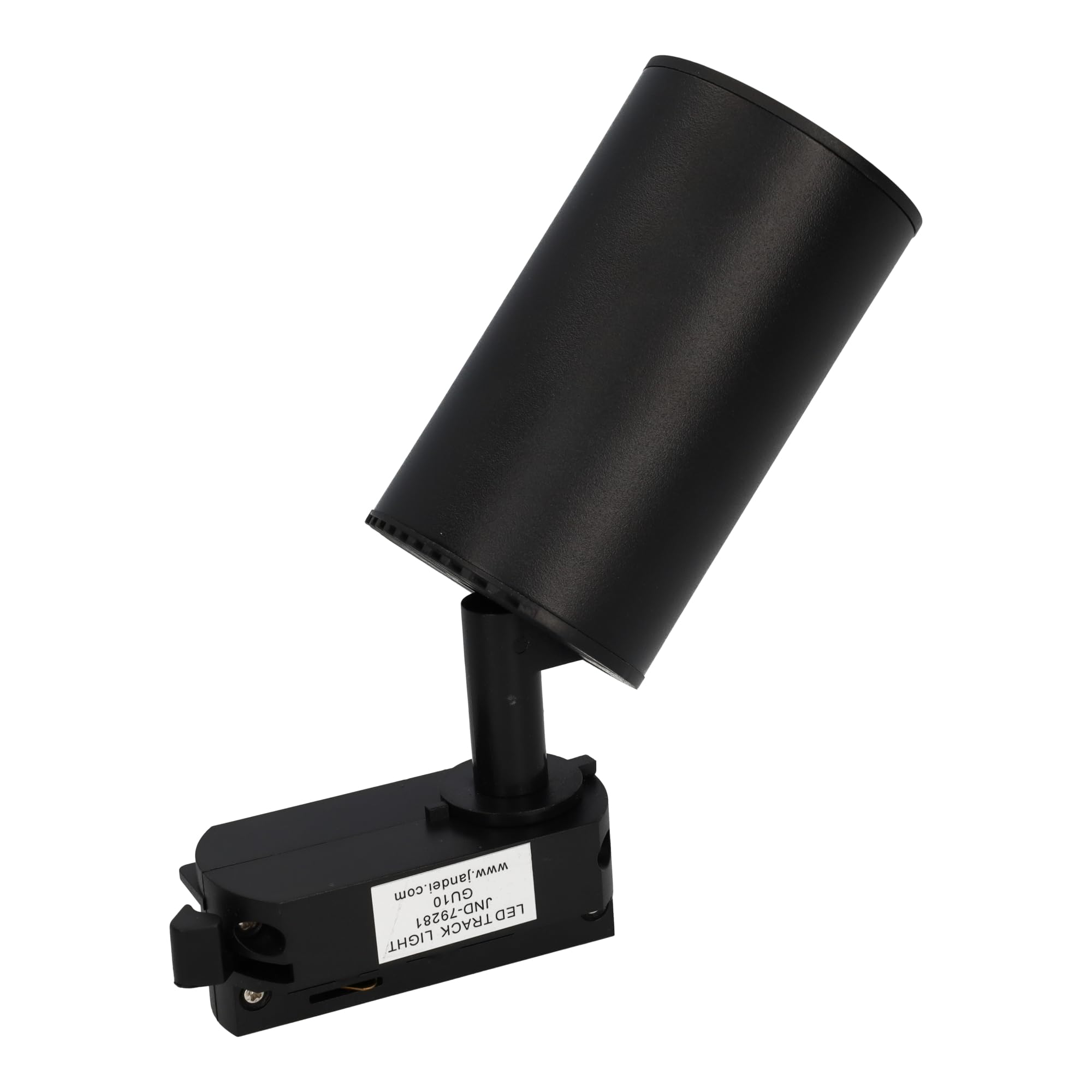 Jandei - Pack 5x Foco Carril Orientable para GU10, Monofásico 220V, Aluminio. Ideal para Iluminación Direccional en Hogares y Comercios. Bombilla No Incluída. (Negro)