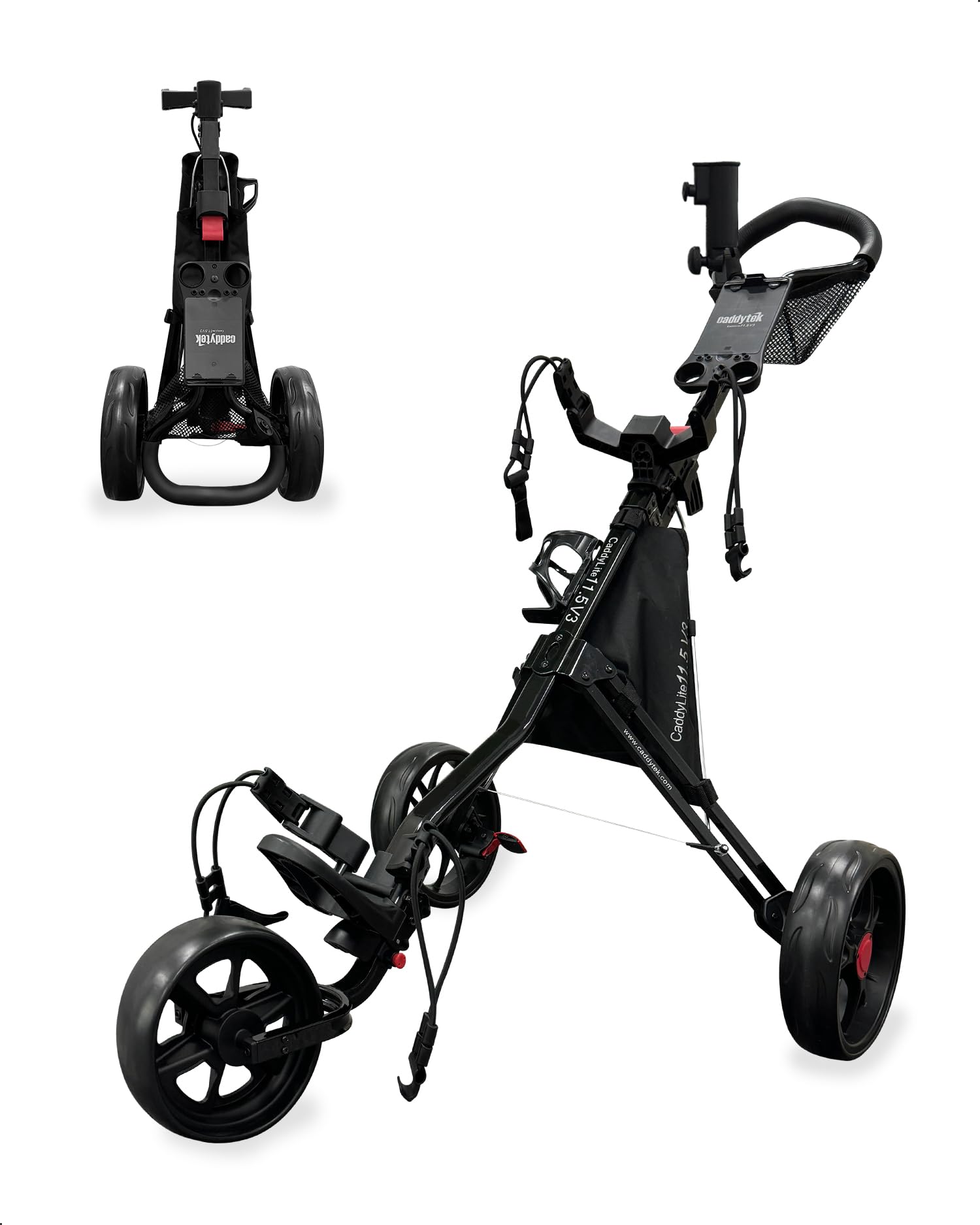 CaddyTek CaddyLite 11.5 V3 ゴルフプッシュカート Amazon.com: Caddytek CaddyLite 11.5 V3 Golf Push Cart