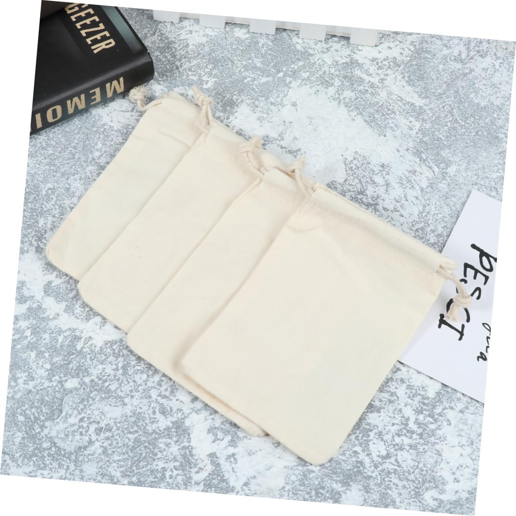 HAPINARY 3 Set Di Sacchetti Con Coulisse in Cotone 10x14 5 Cm Sacchetti Per Bomboniere in Organza 12 Pezzi*3