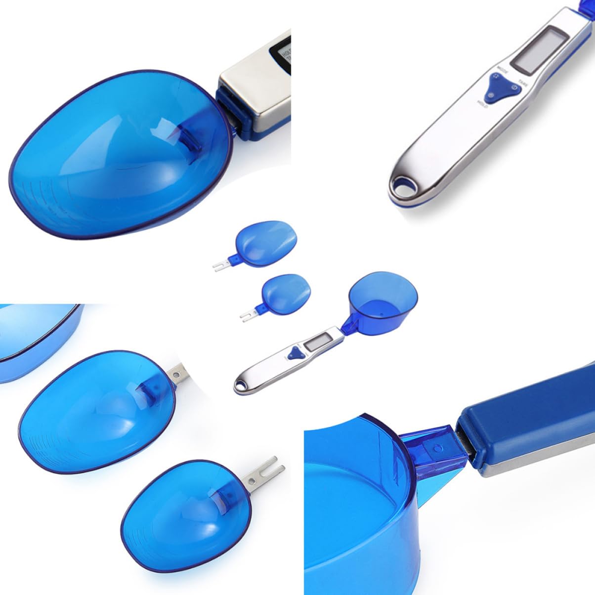 ABOOFAN 2st Elektronische Waagen Für Das Körpergewicht Mini-löffel Zutatenwaage Löffel Gramm Messlöffel Digital Digitale Gewichtslöffel Küche Löffel Mit Küchenwaage Blue Abs-kunststoff