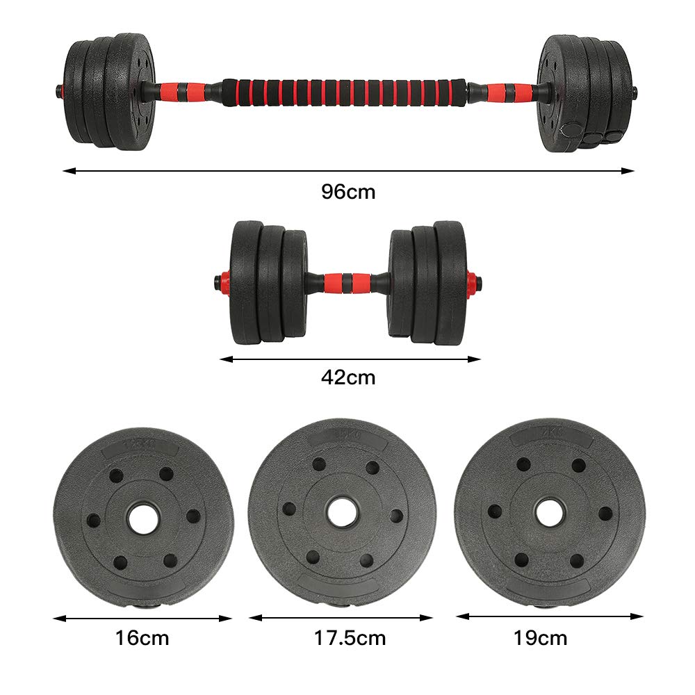 Ensemble d'haltères octogonaux 2 en 1 – Fitness Tech