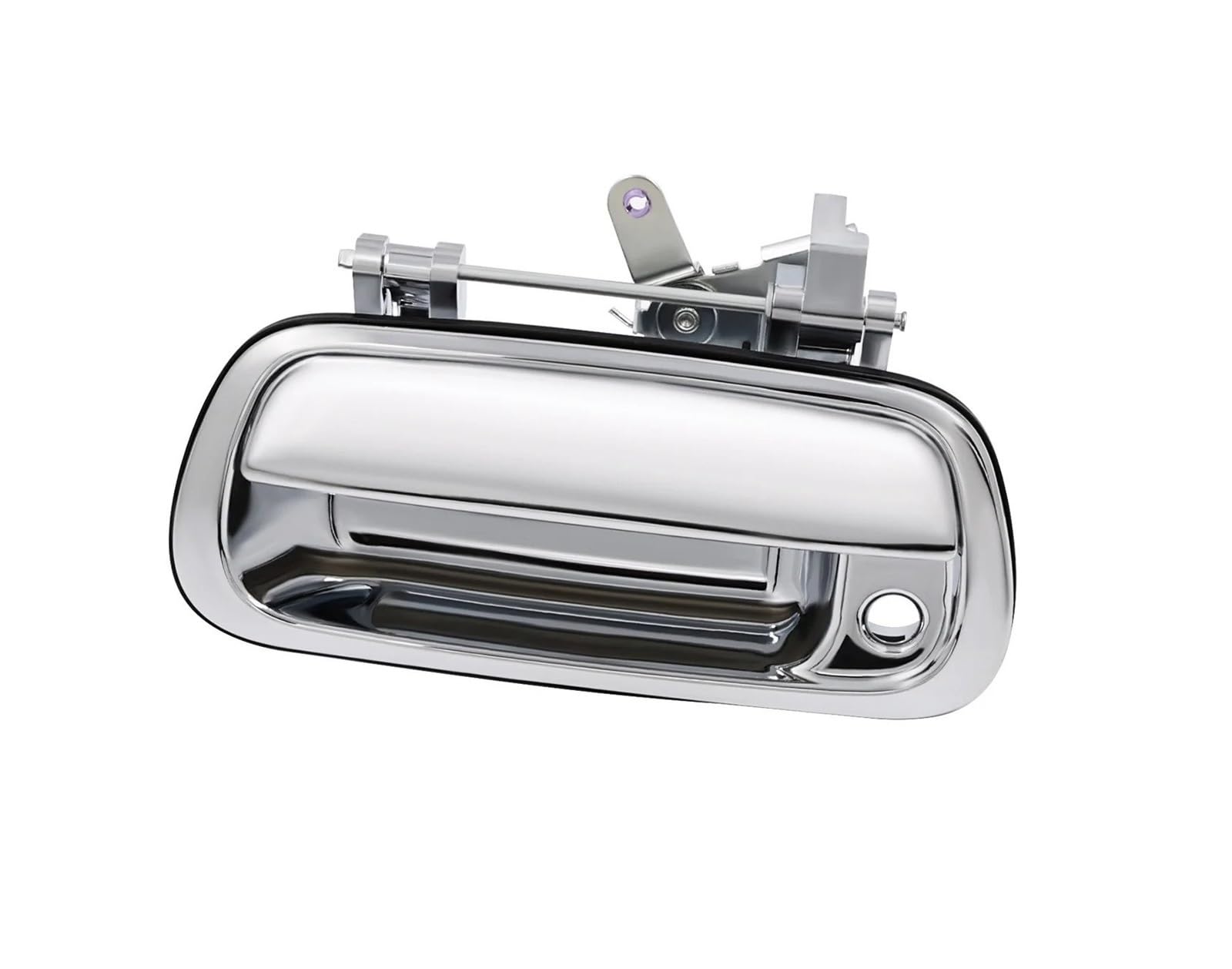 Ropaix Side Exterior Door Handle for Toyota for Tundra 2000-2006 Gate Latch Handle 69090-0C010 69090-0C030-C0 Tailgate Chrome Door Handle
