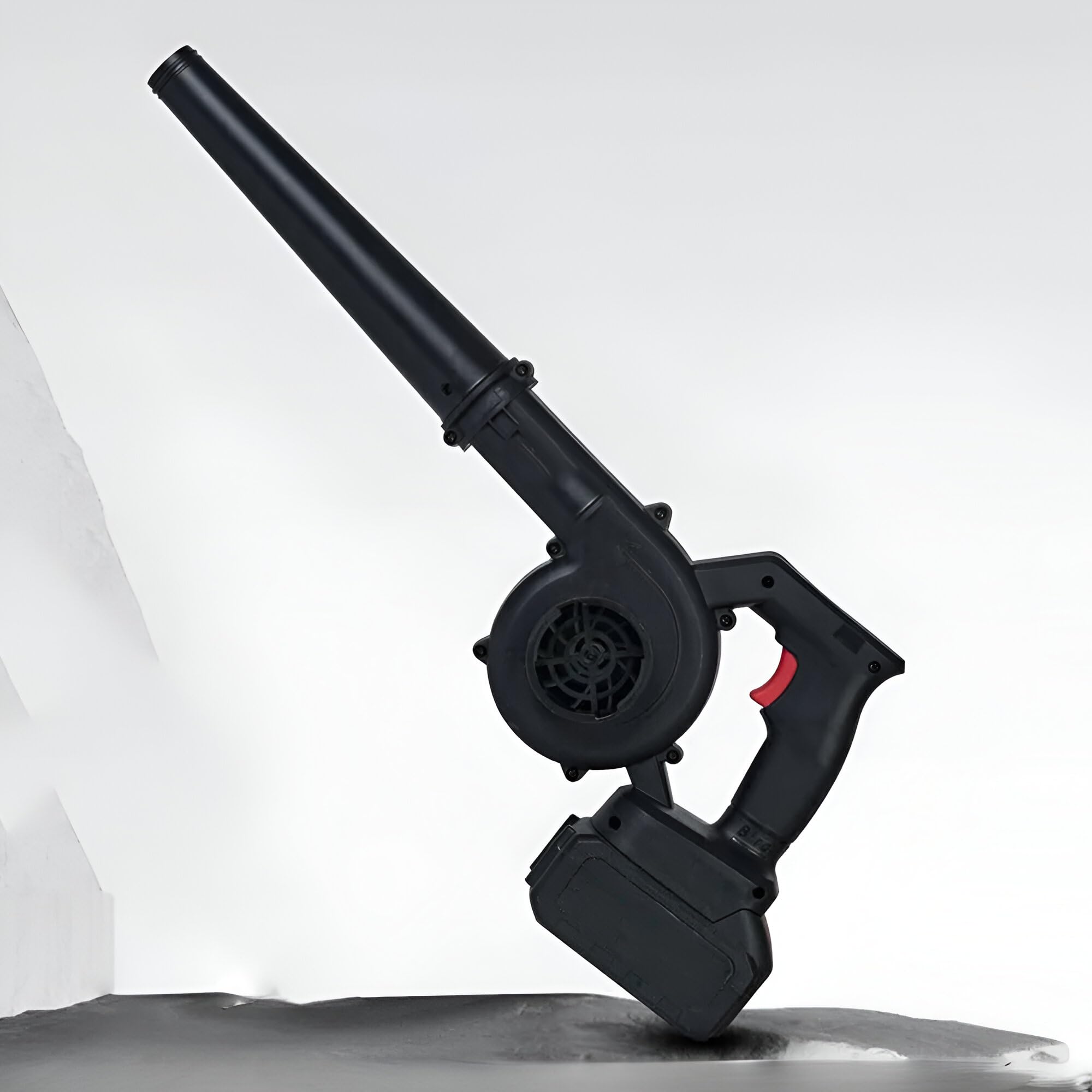 Soffiatore Aspiratore 2 in 1 48V Senza Fili con Doppia Batteria, Elettrico Potente e Leggero per Giardino, Terrazza e Garage