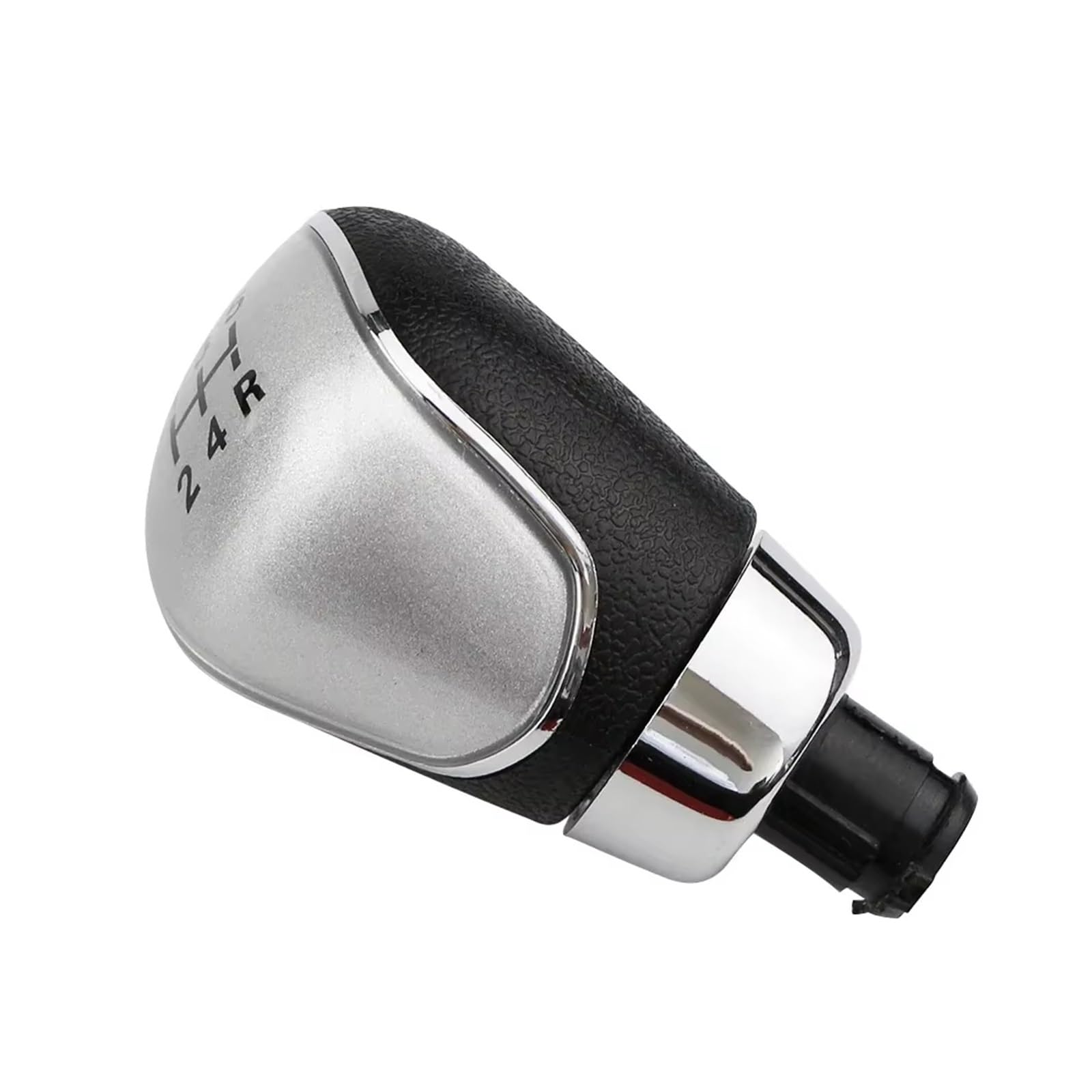 Fpterjz 5 Speed Sliver Gear Knob For Fiesta Mk7 For Kuga For Escape 2008-2012 5/6 Speed Mt Gear Shift Knob Silicone Gear Stick Cover(5 Speed Sliver)