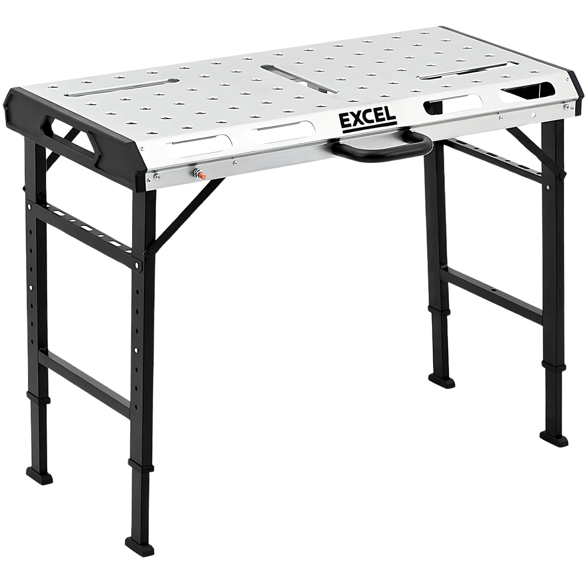 Excel Portable Steel Welding Table & Work Bench with Adjustable Height, Welding Workbench Table, Portable Work Bench, 25mm Bolt Set