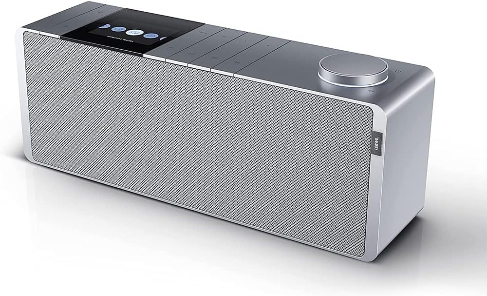 LOEWE klang s1 grigio chiaro, radio stereo intelligente, 80 watt, DAB+, FM, streaming audio, Spotify, Bluetooth, USB, internet radio, radio digitale