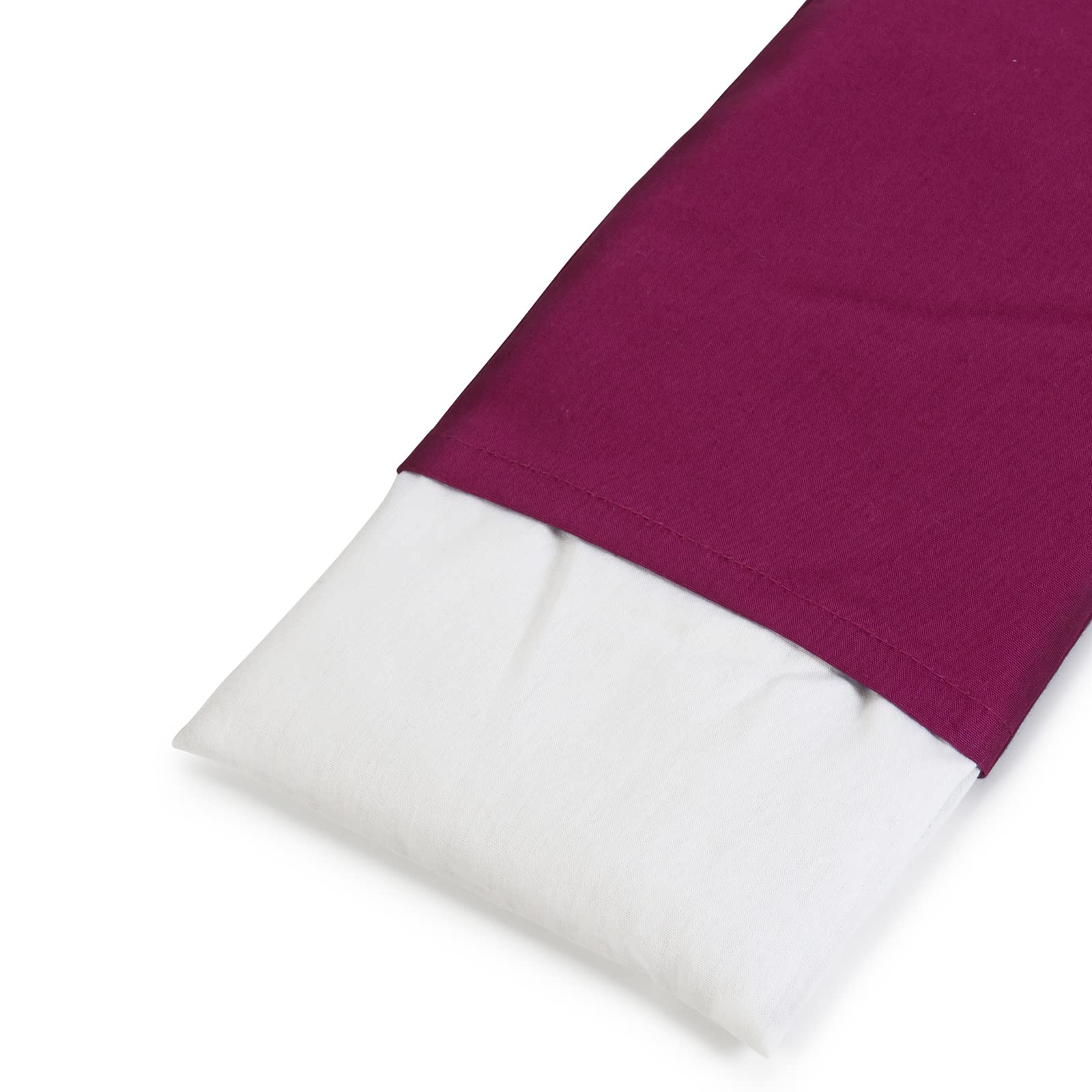 Yoga Studio Cuscino per Occhi Biologico, 23 cm x 13 cm, Imbottito di Semi di Lino, Cuscino da Yoga in Cotone per Occhi Stanchi, Relax e Mal di Testa