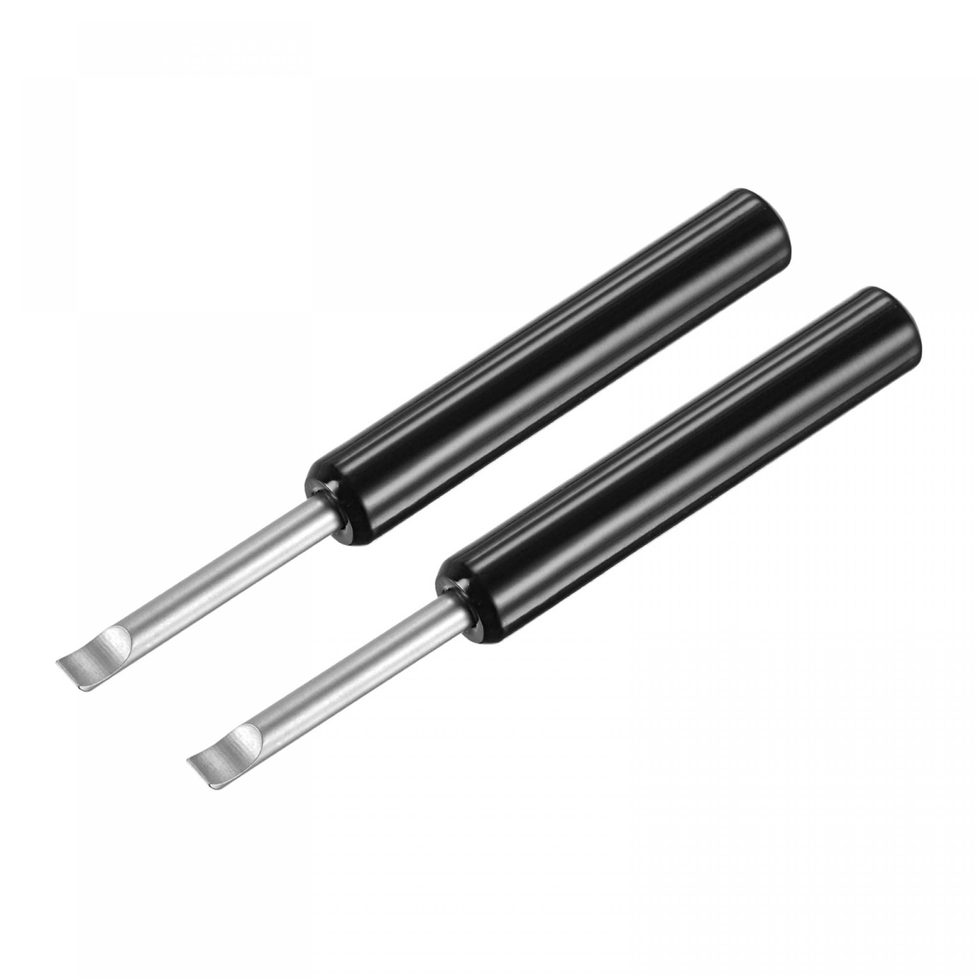 uxcell Watch Back Cover Opener, Case Remover Tool, 5mm Width Pry Bar ABS Handle Battery Remover Repair Replacing Watchmaker Tools, Black 2 Pcs